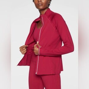 Athleta Run Free Jacket in Candy Apple: XXS